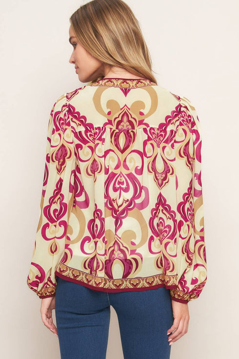 fusion-groove-woven-top Flying Tomato-Sophia's Style-6