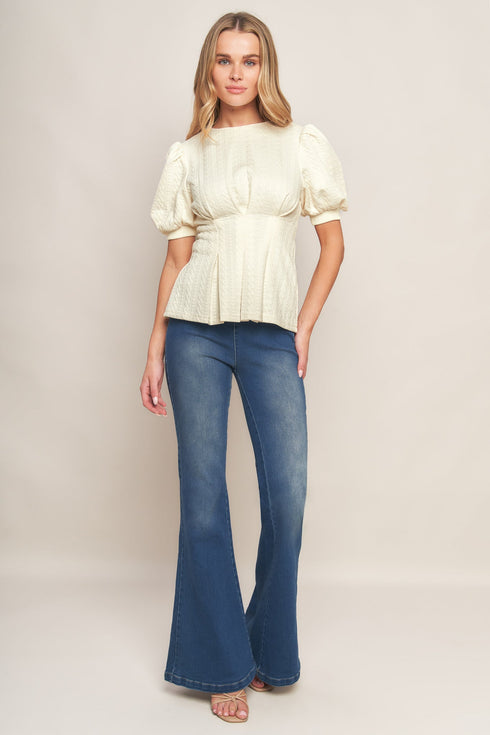 cream-twist-woven-top Flying Tomato-Sophia's Style-4