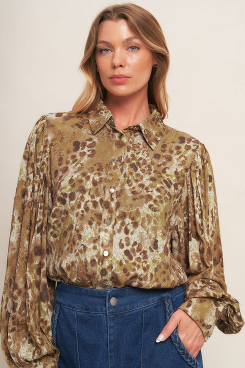 wild-luxe-taupe-woven-top Sophia's Style-4