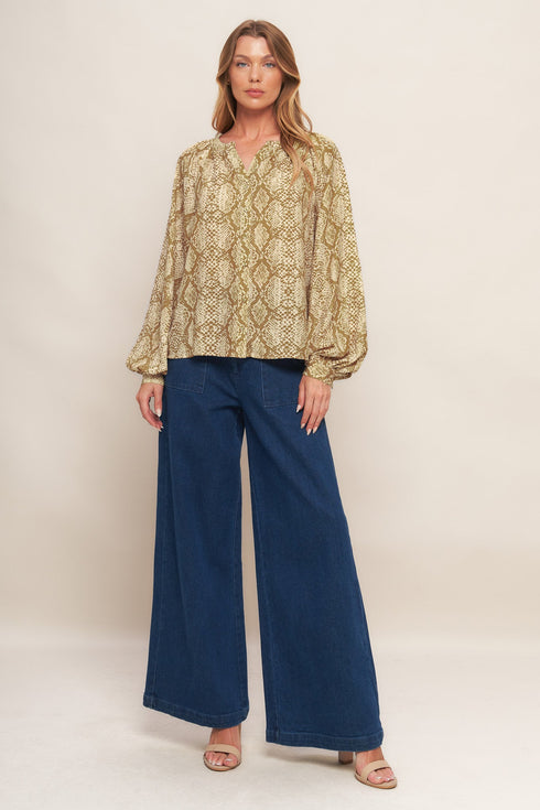 retro-chic-taupe-woven-top Sophia's Style-5