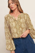 retro-chic-taupe-woven-top Sophia's StyleTOPS-1