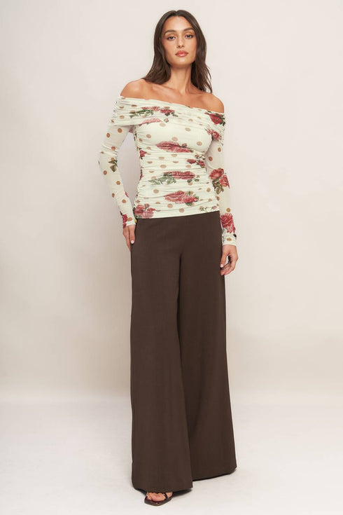 cream-bloom-delight-power-mesh-top Sophia's Style-5