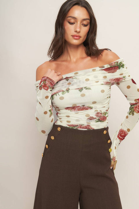 cream-bloom-delight-power-mesh-top Sophia's Style-3