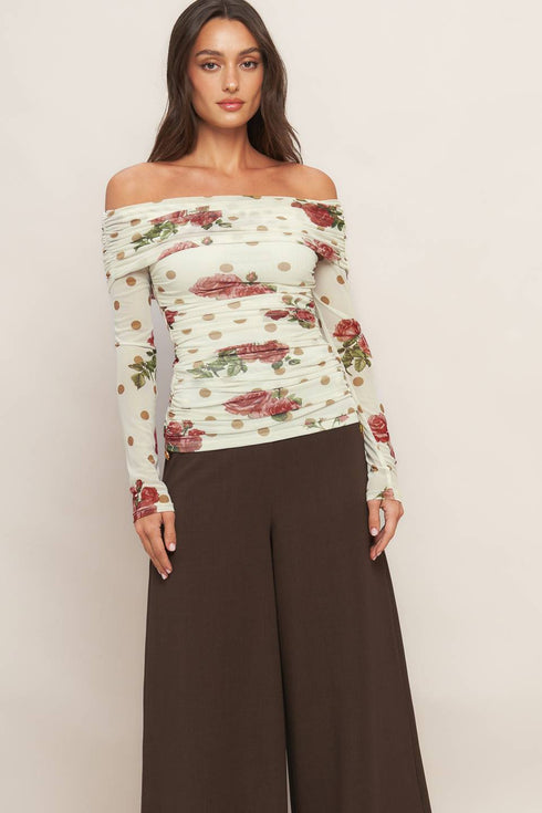 cream-bloom-delight-power-mesh-top Sophia's Style-6