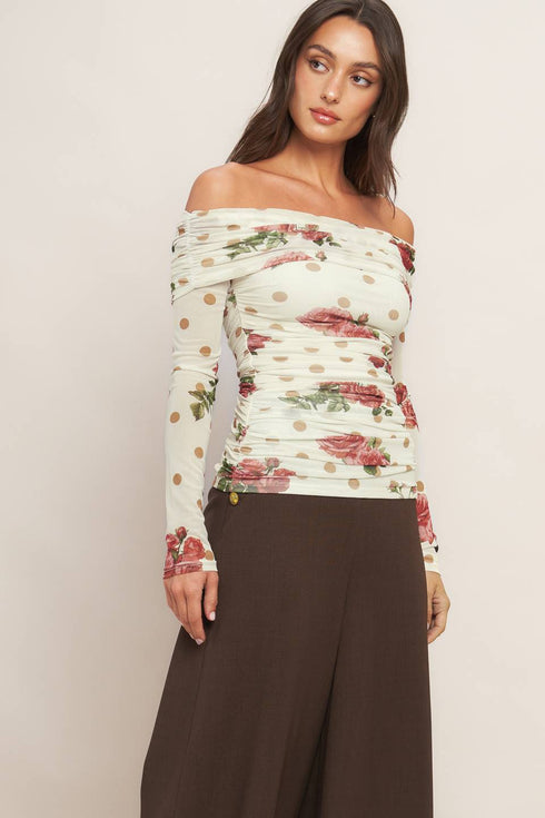 cream-bloom-delight-power-mesh-top Sophia's Style-7