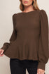 coffee-date-brown-woven-top Flying Tomato - Sophia's Style-4