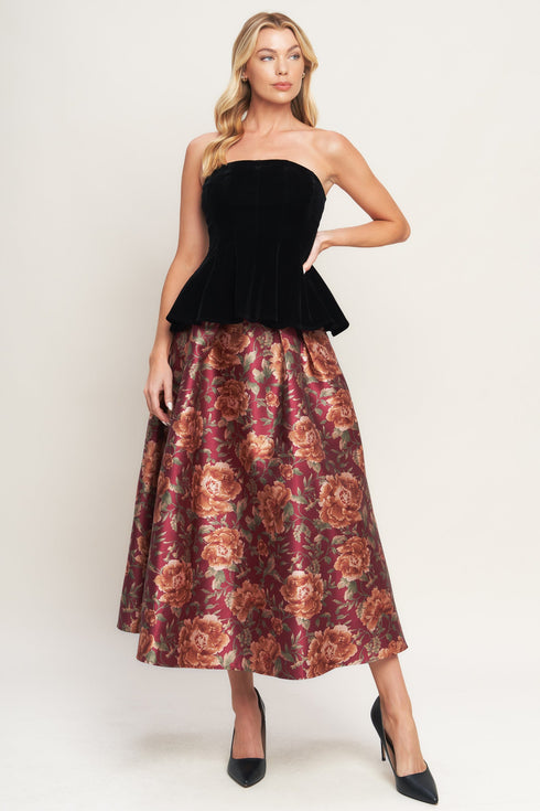 royal-petal-velvet-top Flying Tomato - Sophia's Style-4