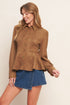 refined-impression-faux-suede-top Flying Tomato - Sophia's Style-2