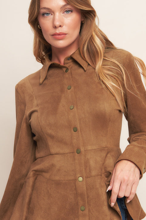 refined-impression-faux-suede-top Flying Tomato - Sophia's Style-3