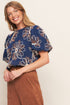 retro-bloom-puff-sleeve-woven-top Sophia's Style-5