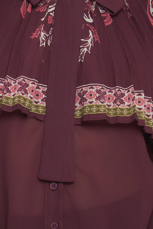 aztec-cherry-woven-top Flying Tomato - Sophia's Style-7