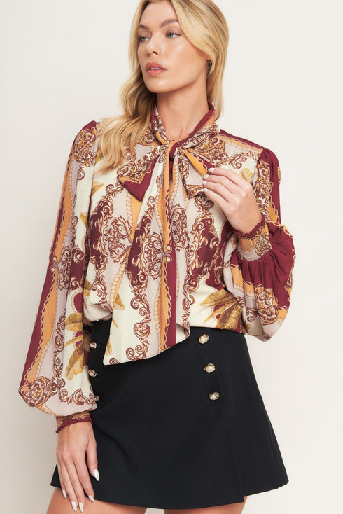 renaissance-dream-woven-top Flying Tomato - Sophia's StyleTOPS-1