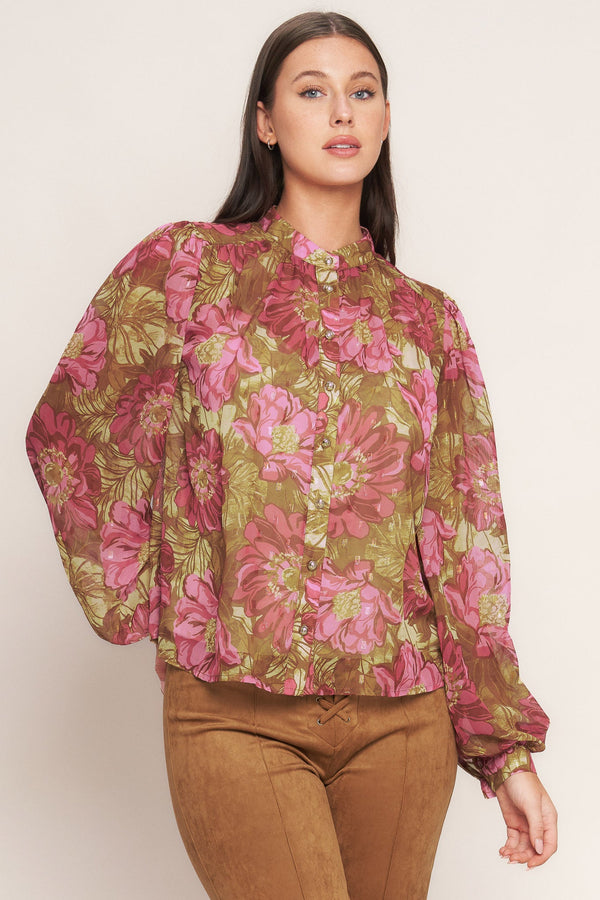 secret-petals-woven-top Flying Tomato - Sophia's StyleTOPS-1
