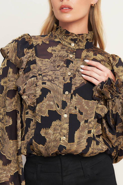 shadow-glint-woven-top Flying Tomato - Sophia's Style-6