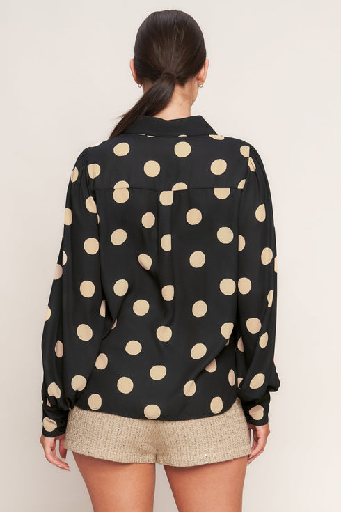 urban-circles-woven-top Flying Tomato - Sophia's Style-4