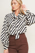 vogue-stripe-woven-top Flying Tomato - Sophia's Style-3