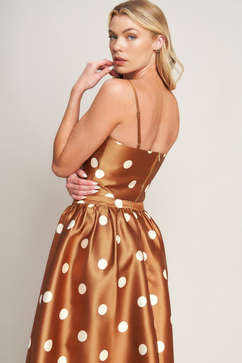 chic-polka-flow-woven-top-flying-tomato-Sophia's Style-2