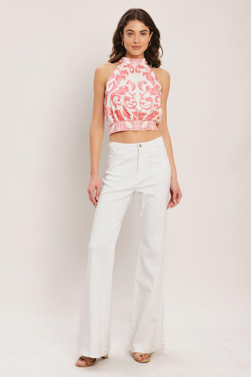 amalfi-sunset-halter-woven-top-flying-tomato-sophias-style-6