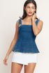 sweet-denim-peplum-top-flying-tomato-Sophia's StyleTOPS-1