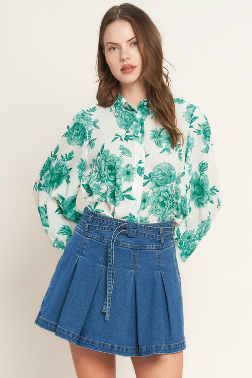 botanical-pop-woven-top-flying-tomato-Sophia's Style-3