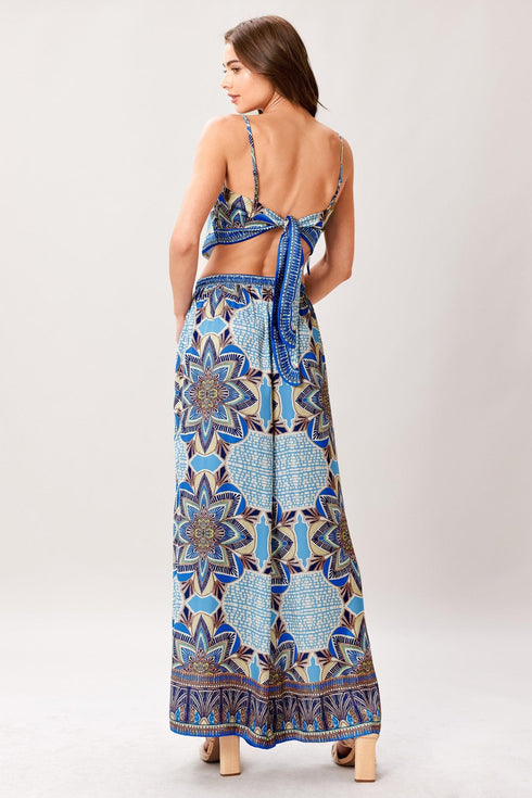 azure-mandala-woven-scarf-top-and-pant-set-flying-tomato-sophias-style-2
