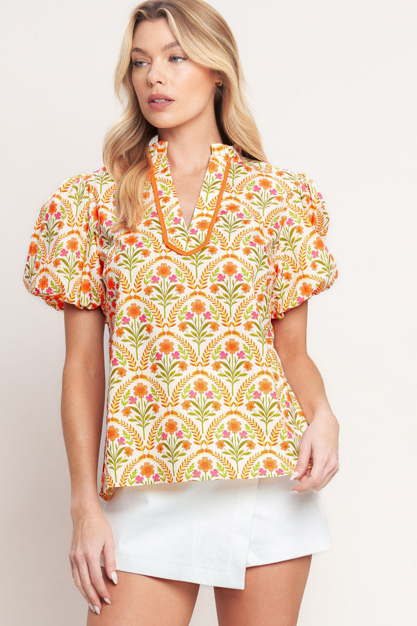 just-add-sunshine-woven-top-flying-tomato-Sophia's StyleTOPS-1