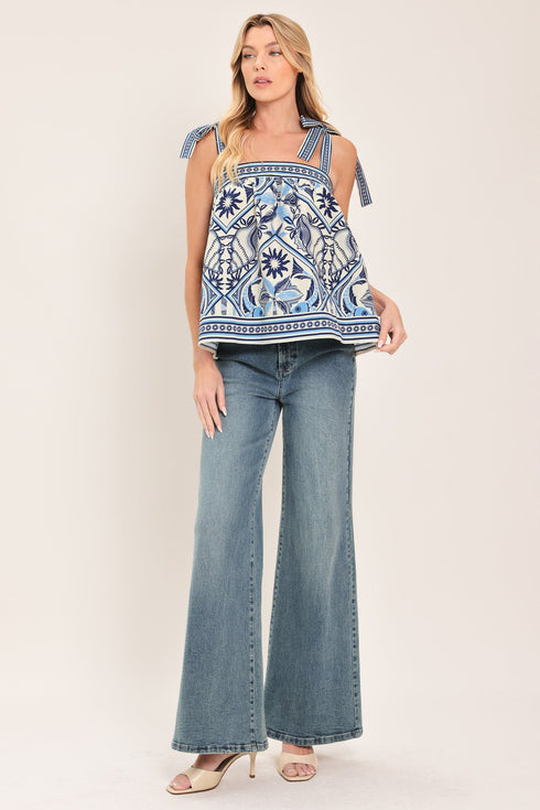 capri-coast-tie-strap-woven-top-flying-tomato-sophias-style-3