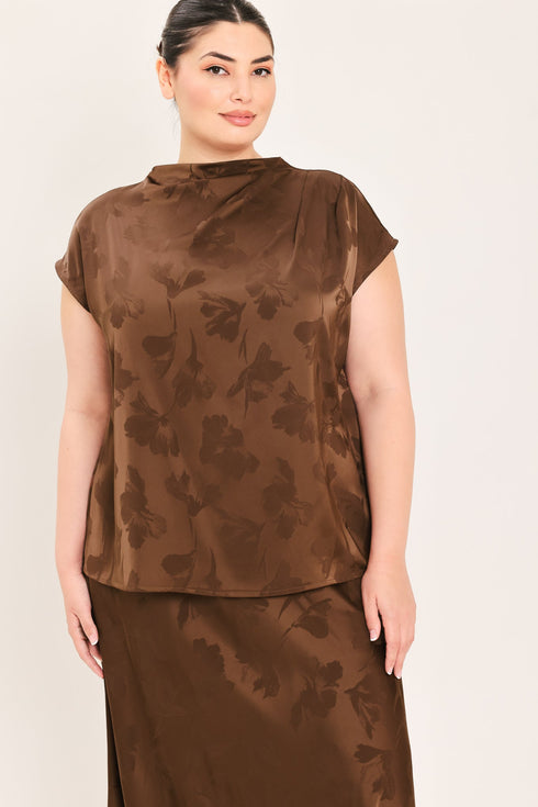 chocolate-floral-woven-jacquard-top-sophias-style-8