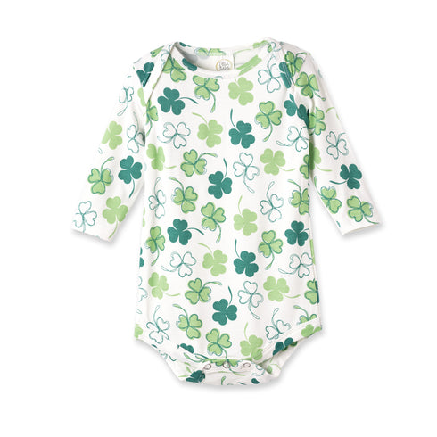 shamrock-baby-bodysuit-soft-bamboo-irish-charm-Sophia's StyleBodysuits-1