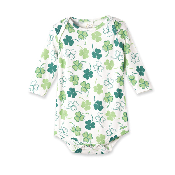 shamrock-baby-bodysuit-soft-bamboo-irish-charm-Sophia's StyleBodysuits-1
