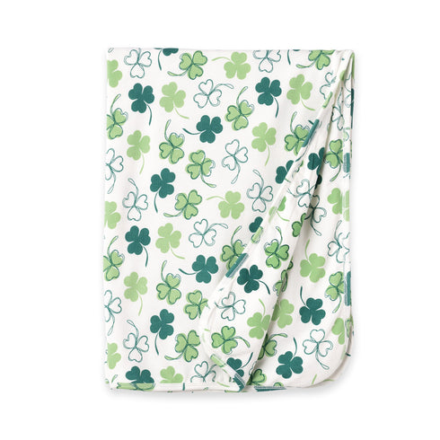 shamrock-baby-blanket-soft-bamboo-stroller-wrap-Sophia's StyleBaby Blankets-1