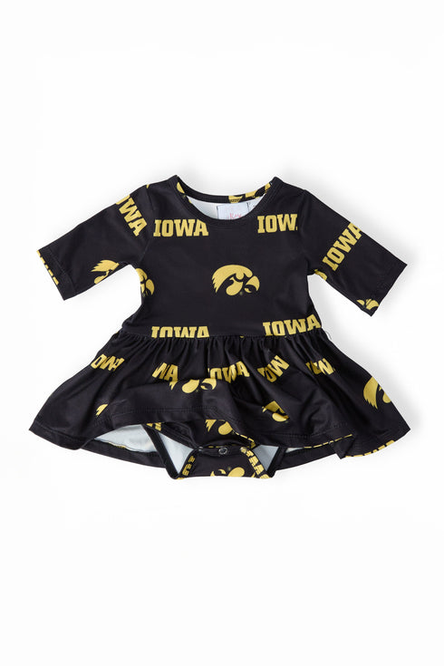 iowa-black-tigerhawk-3-4-sleeve-twirl-bodysuit-sophias-style-2