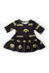 iowa-black-tigerhawk-3-4-sleeve-twirl-bodysuit-sophias-styleTwirl Bodysuit - 3/4 Sleeve-1
