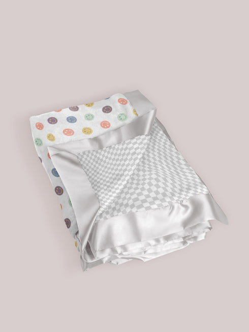 ultra-soft-thick-reversible-baby-blanket-happy-baby-vibes jujube bags at sophiasstyle.com