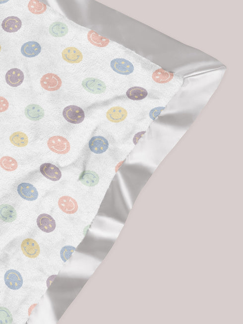 ultra-soft-thick-reversible-baby-blanket-happy-baby-vibes jujube bags at sophiasstyle.com