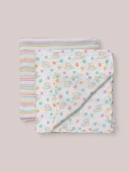 2-pack-square-swaddle-blanket-set-bonjour-bebe- at Sophia's Style-3
