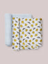 2-pack-square-swaddle-blanket-set-mr-happy-trade- at Sophia's Style-3