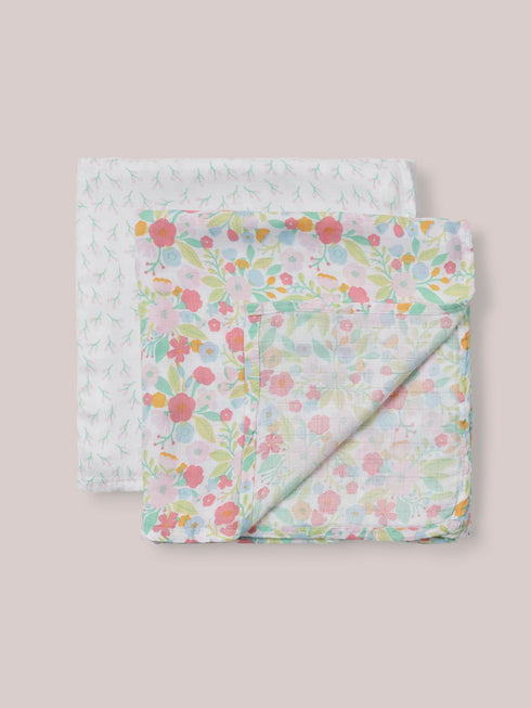 2-pack-square-swaddle-blanket-set-sweet-daisy- at Sophia's Style-3