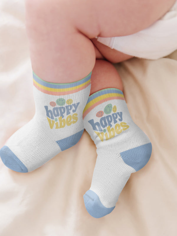 baby-socks-trio-happy-baby-vibes jujube bags at sophiasstyle.com Baby Socks Trios