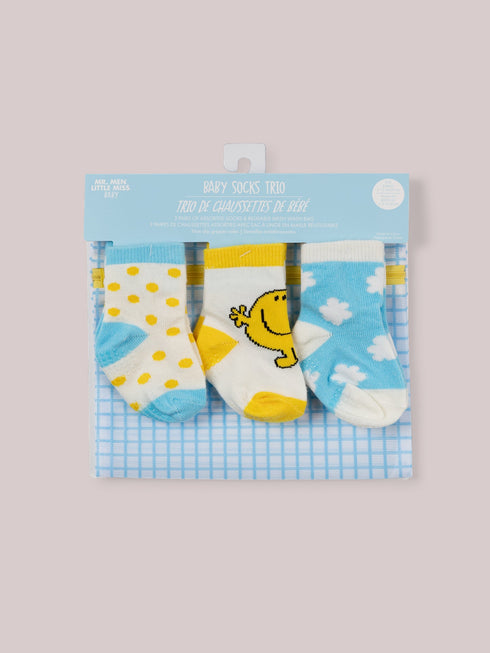 3-Pack Soft Durable Baby Socks Set - Mr. Happy™