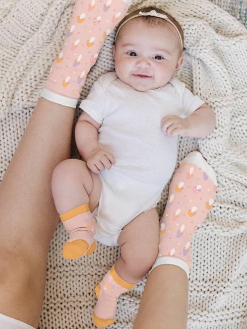 mama-me-matching-socks-set-mushy-love jujube bags at sophiasstyle.com