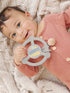 silicone-teether-ring-detachable-clip-happy-baby-vibes jujube bags at sophiasstyle.com