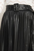 YOU FILL MY LIFE WITH LEATHER MIDI SKIRT