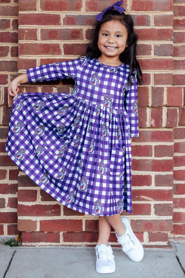 jmu-plaid-duke-dog-3-4-sleeve-pocket-twirl-dress-Sophia's StyleTwirl Pocket Dress 3/4-1