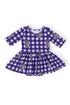 jmu-plaid-duke-dog-3-4-sleeve-twirl-bodysuit-Sophia's StyleTwirl Bodysuit - 3/4 Sleeve-1
