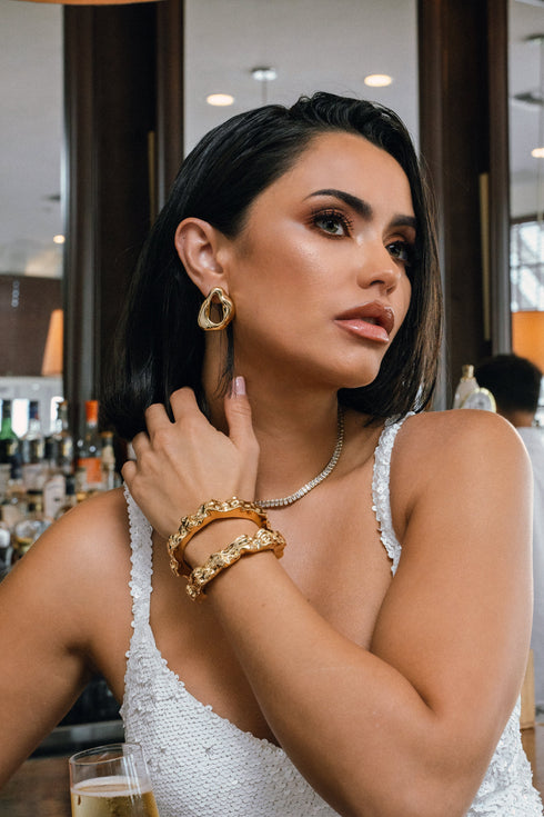 nathalia-sculpted-hammered-bracelet-cuff-Sophia's Style-4