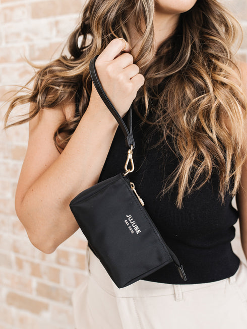 3-piece-pouch-set-black jujube bags at sophiasstyle.com