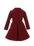 Girls Long Sleeve Button Up Winter Dress Coat 2T-16