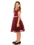 Girls Multi Color Sequin Lace Pearl Belt Skater Flower Girl Christmas Dress 2-14 - SophiasStyle.com
