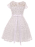 Girls Multi Color Sequin Lace Pearl Belt Skater Flower Girl Christmas Dress 2-14 - SophiasStyle.com